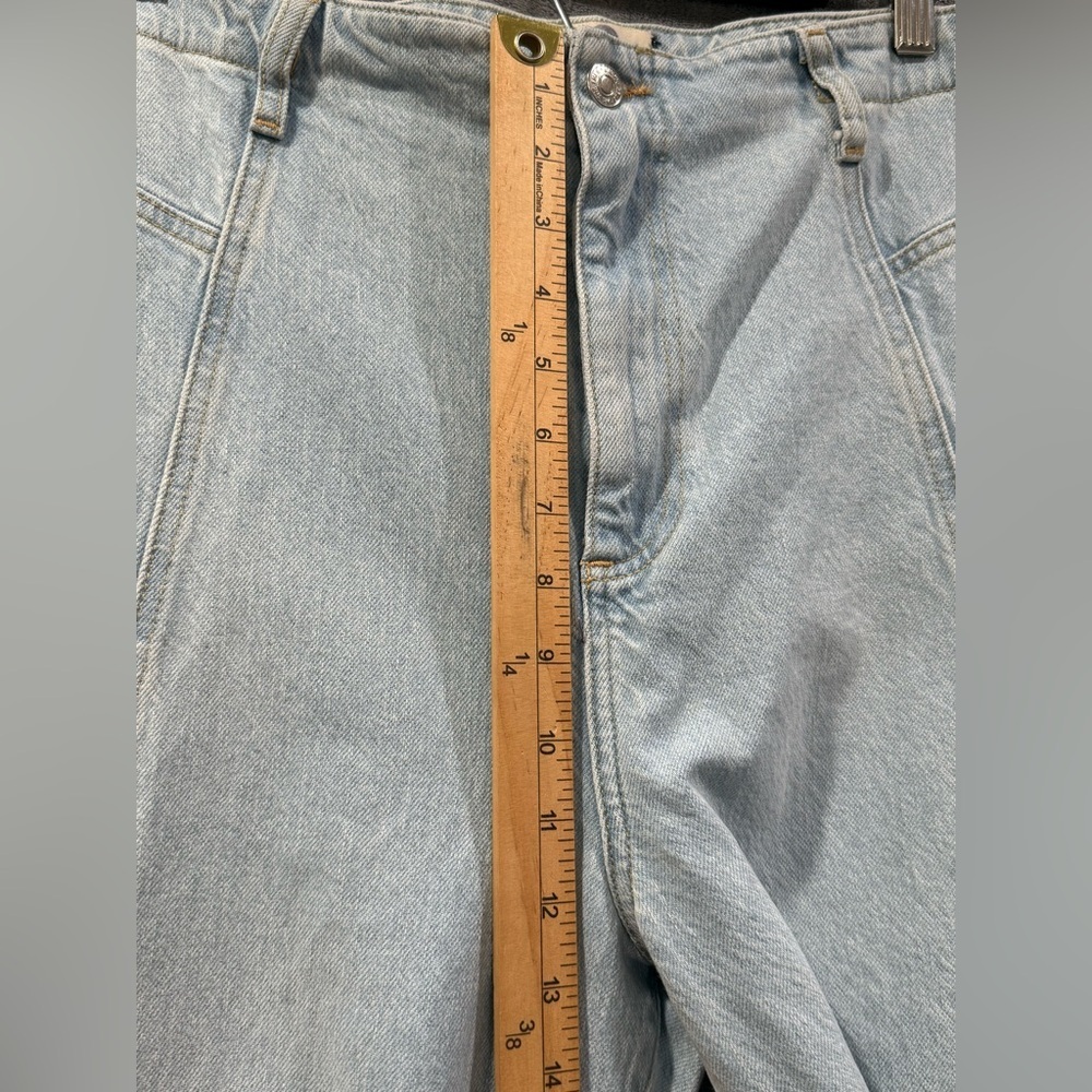 We The Free Free People Sz 32 Florence Flare Leg High Rise Blue Jeans Hippie Y2K - Picture 4 of 11